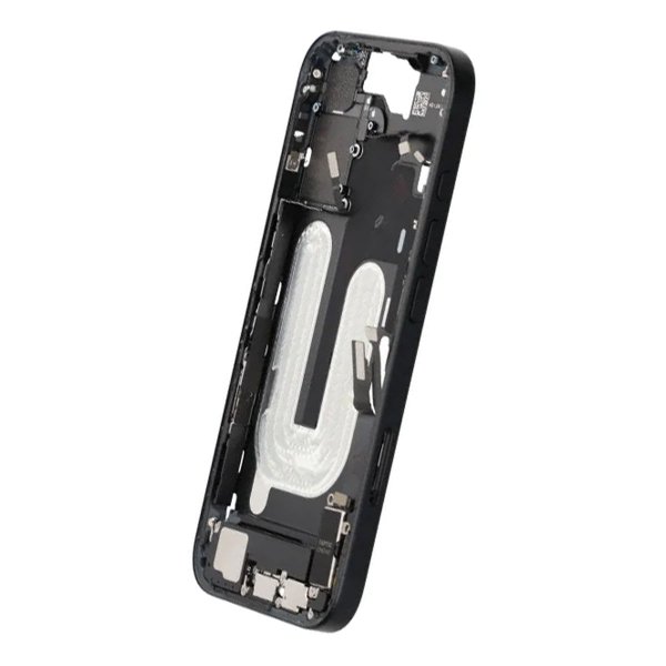 Keskikotelo pienosilla iPhone 16 - Musta OEM