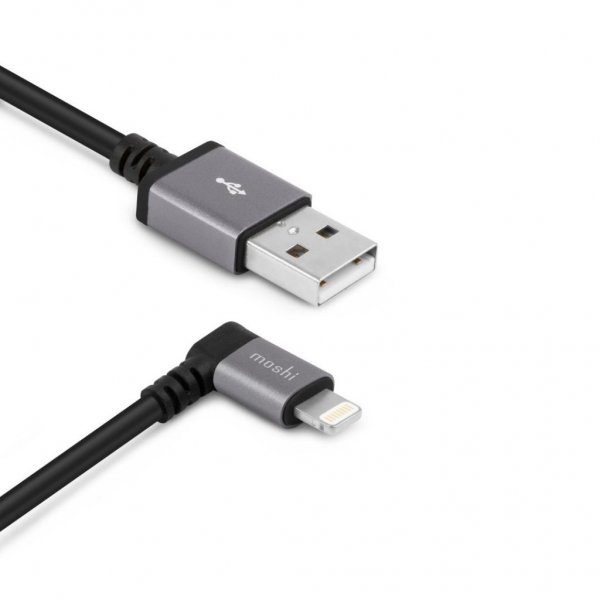 Moshi Lightning–USB-kaapeli Kulmikas 1,5 m