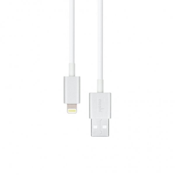 Moshi-latauskaapeli USB-A–Lightning 3 m, valkoinen