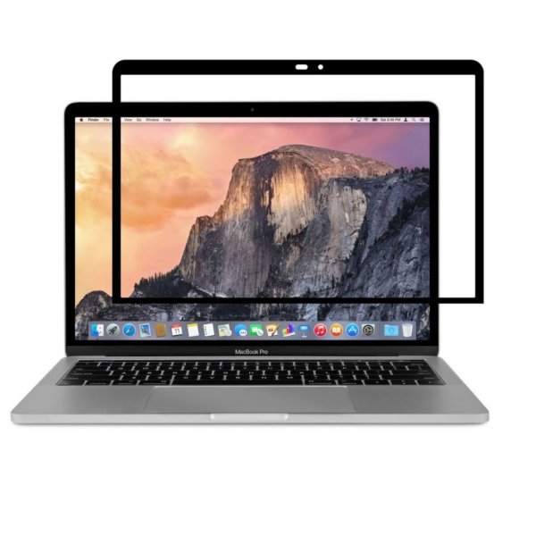 Moshi iVisor AG MacBook Air/Pro 13 -näytönsuoja, koko peittävä, musta