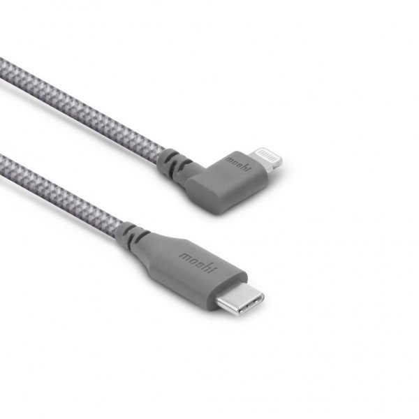 Moshi Integra kulmikas Lightning–USB-C-kaapeli 1,5 m