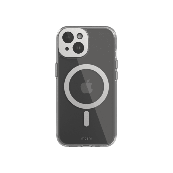 Moshi iPhone 15 -kuori iGlaze MagSafe Luna Silver