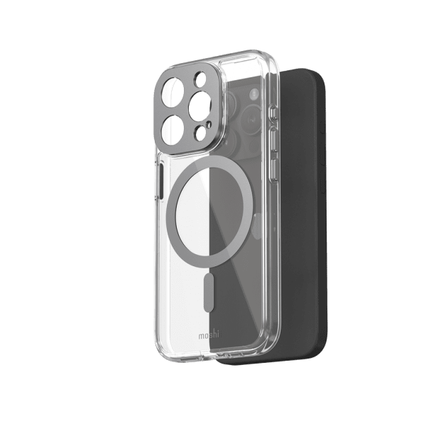Moshi iPhone 15 Pro -suojakuori iGlaze MagSafe Meteorite Gray