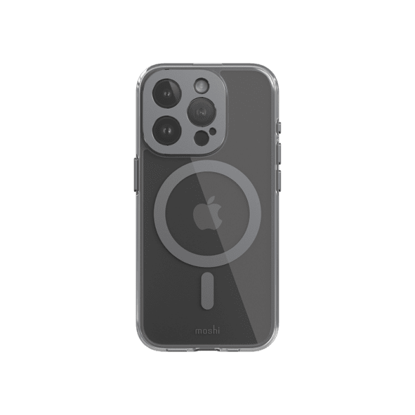 Moshi iPhone 15 Pro -suojakuori iGlaze MagSafe Meteorite Gray
