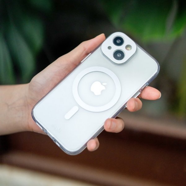 Moshi iPhone 15 Pro -suojakuori iGlaze MagSafe Meteorite Gray