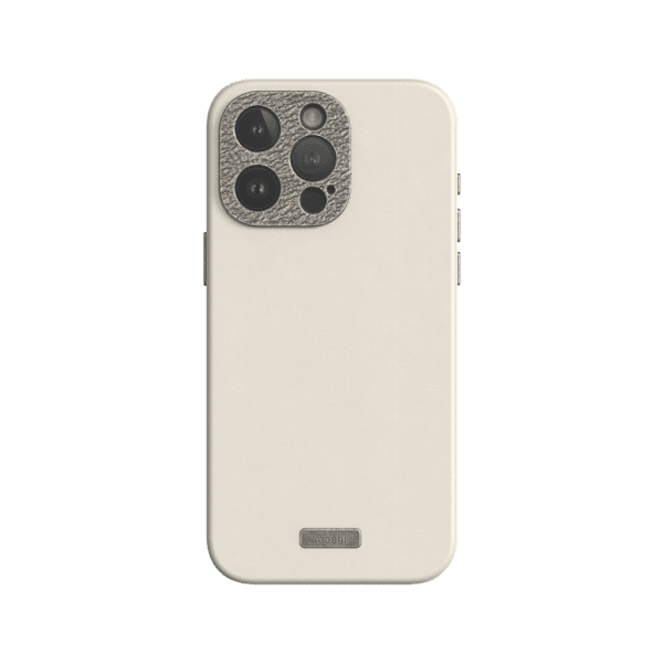 Moshi iPhone 15 Pro Max Kuori Napa MagSafe Eggnog White