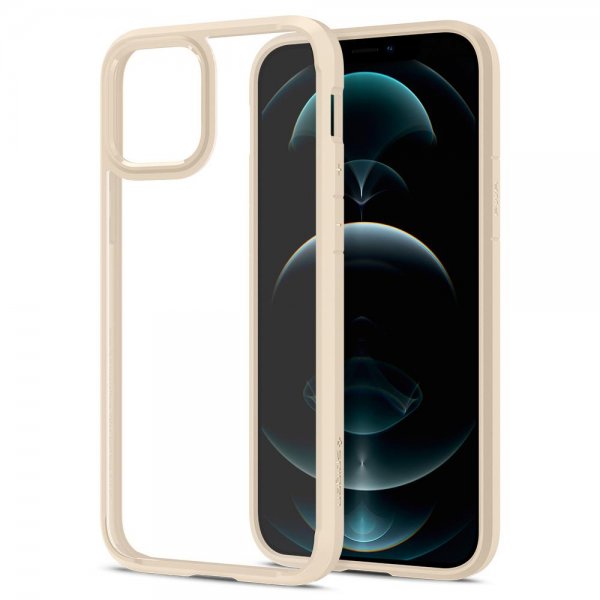 Spigen iPhone 12/iPhone 12 Pro Suojakuori Ultra Hybrid Sand Beige