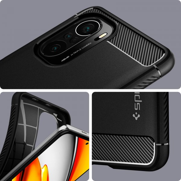 Spigen Xiaomi Mi 11i Suojakuori Rugged Armor Matte Black