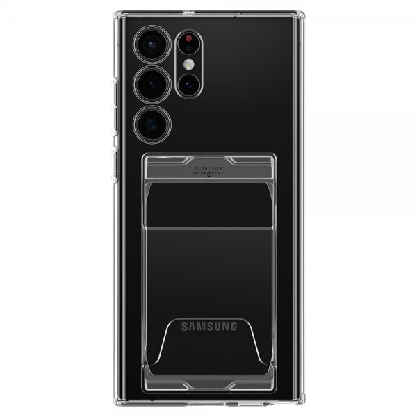 Spigen Samsung Galaxy S22 Ultra Suojakuori Crystal Slot Dual Crystal Clear