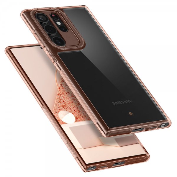 Caseology Samsung Galaxy S22 Ultra -suojakuori Skyfall Royal Rose Gold
