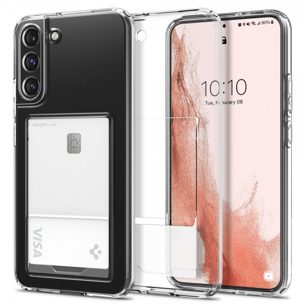 Spigen Samsung Galaxy S22 Plus -suojakuori Crystal Slot Crystal Clear
