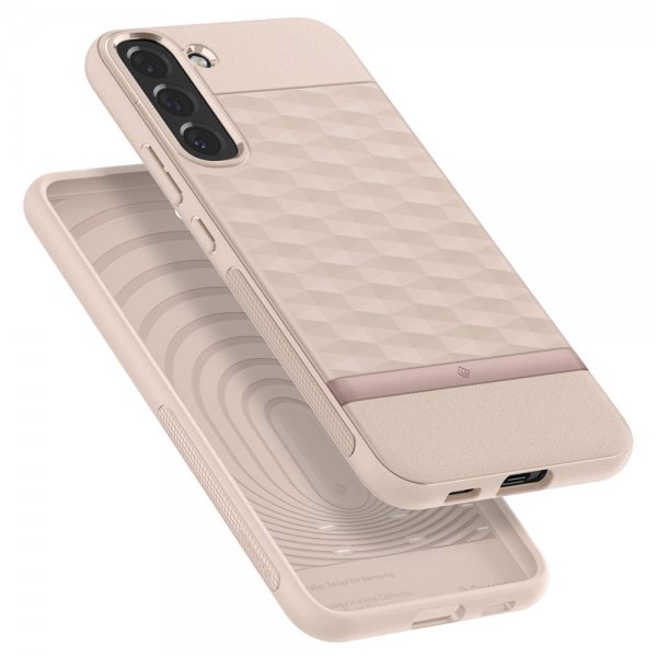 Caseology Samsung Galaxy S22 Plus Kuori Parallax Indi Pink