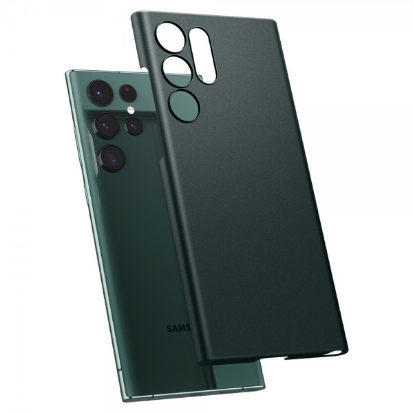 Spigen Samsung Galaxy S22 Ultra AirSkin Abyss Green -kuori