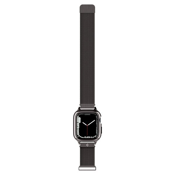 Spigen Apple Watch 45mm Kuori rannekkeella Metal Fit Pro Graphite