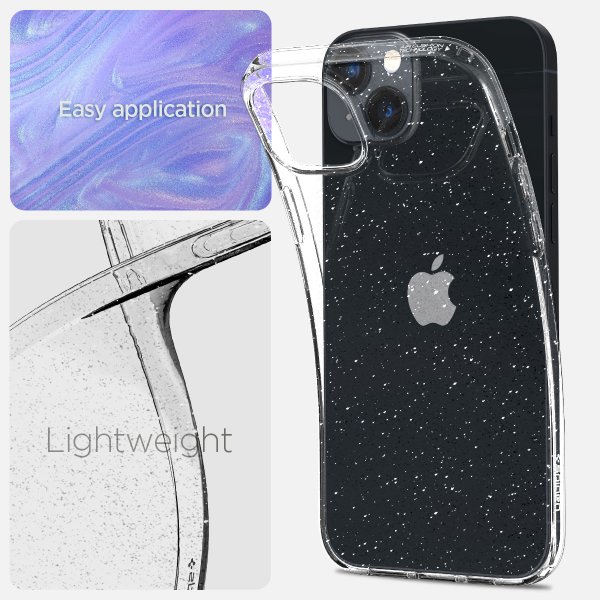 Spigen iPhone 14 Plus kuori Liquid Crystal Glitter Crystal Quartz