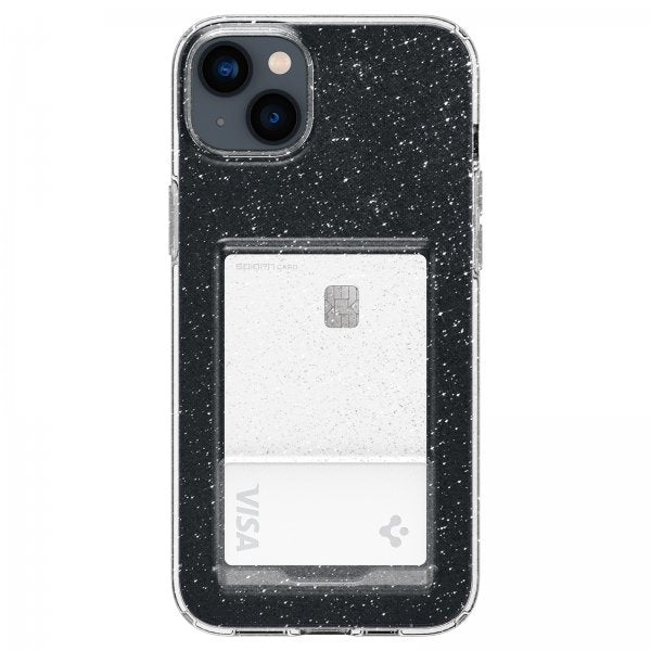 Spigen iPhone 14 Suojakuori Crystal Slot Glitter Crystal Quartz