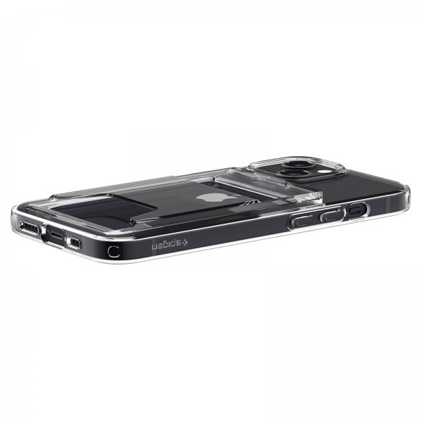 Spigen iPhone 14 -suojakotelo Crystal Slot Dual Crystal Clear
