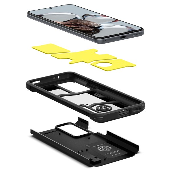Spigen Xiaomi 12T/12T Pro -suojakuori Tough Armor, musta