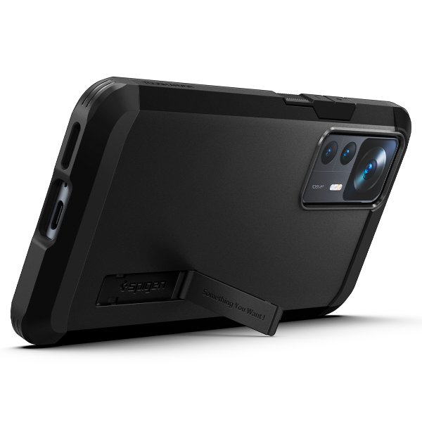 Spigen Xiaomi 12T/12T Pro -suojakuori Tough Armor, musta