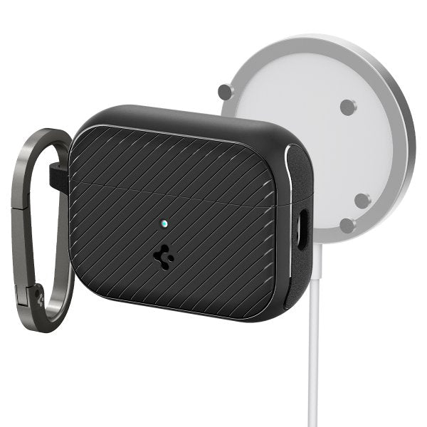 Spigen AirPods Pro 2 -suojakuori Mag Armor MagFit Matte Black