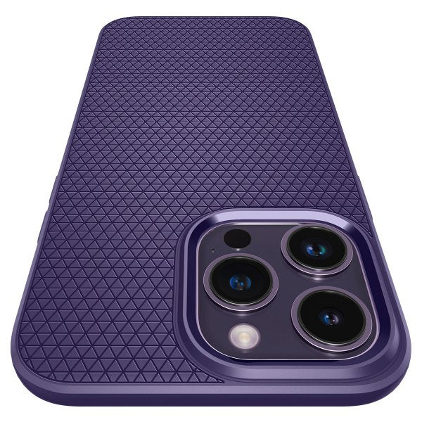 Spigen iPhone 14 Pro -kuori Liquid Air Deep Purple