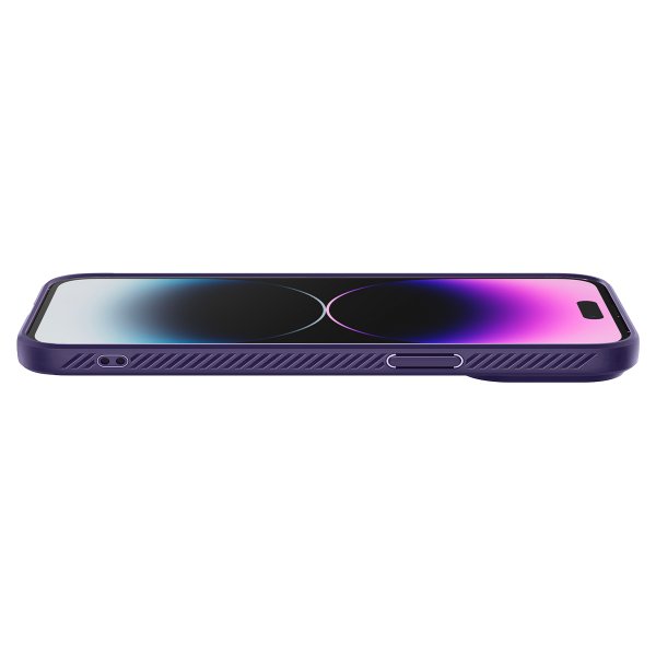 Spigen iPhone 14 Pro -kuori Liquid Air Deep Purple