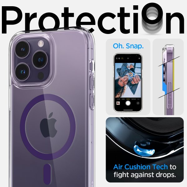 Spigen iPhone 14 Pro Max -suojakuori Ultra Hybrid MagFit Deep Purple