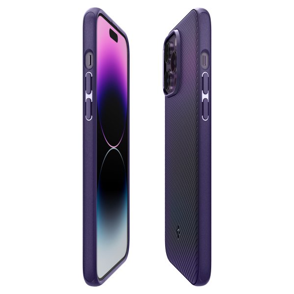 Spigen iPhone 14 Pro -suojakuori Mag Armor MagFit Deep Purple