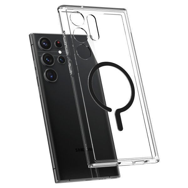 Spigen Samsung Galaxy S23 Ultra kuori Ultra Hybrid OneTap Ring MagSafe Musta
