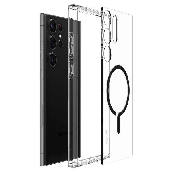 Spigen Samsung Galaxy S23 Ultra kuori Ultra Hybrid OneTap Ring MagSafe Musta