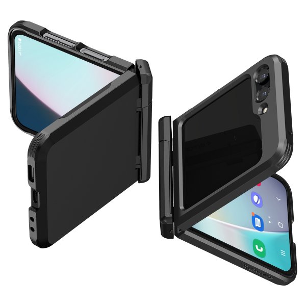 Spigen Samsung Galaxy Z Flip 5 Tough Armor Pro -suojakuori, musta