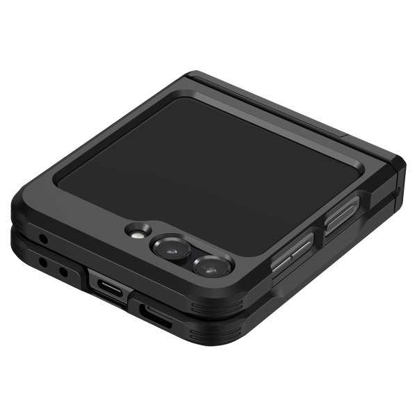 Spigen Samsung Galaxy Z Flip 5 Tough Armor Pro -suojakuori, musta