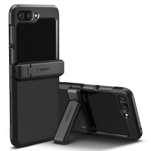 Spigen Samsung Galaxy Z Flip 5 Tough Armor Pro -suojakuori, musta