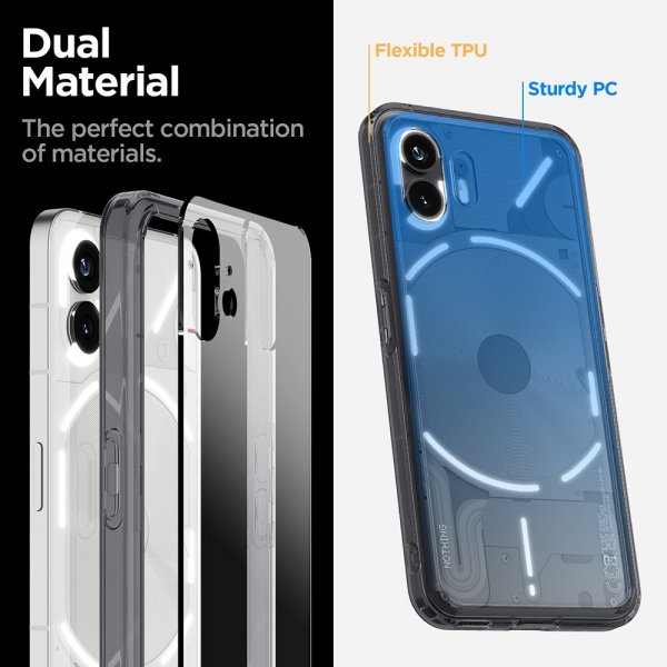 Spigen Nothing Phone (2) Ultra Hybrid Space Crystal -suojakuori