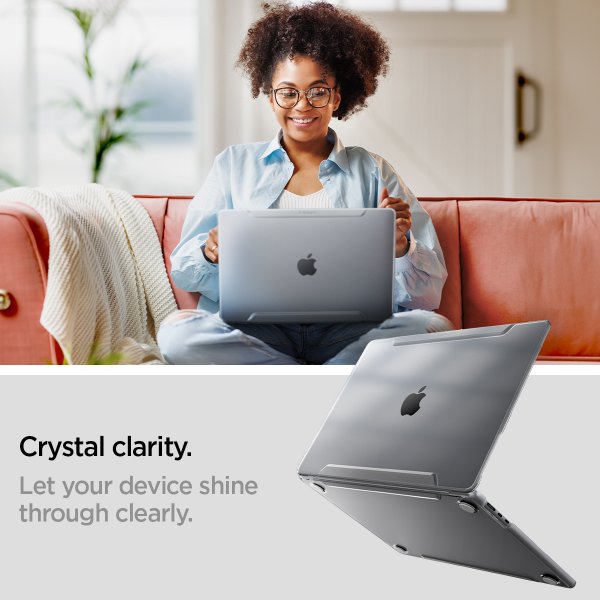 Spigen MacBook Air 15 M2 (A2941)/M3 (A3114) Thin Fit -suojakuori, kirkas