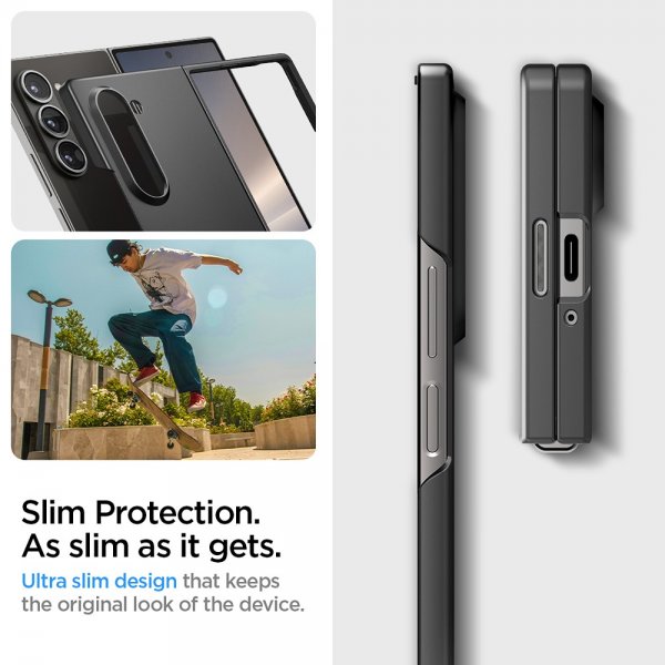 Spigen Samsung Galaxy Z Fold 6 -suojakuori, Air Skin, musta
