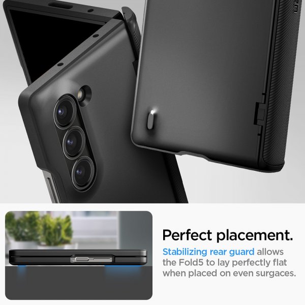 Spigen Samsung Galaxy Z Fold 6 Suojakuori Slim Armor Pro, Musta