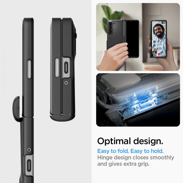 Spigen Samsung Galaxy Z Fold 6 Suojakuori Slim Armor Pro, Musta