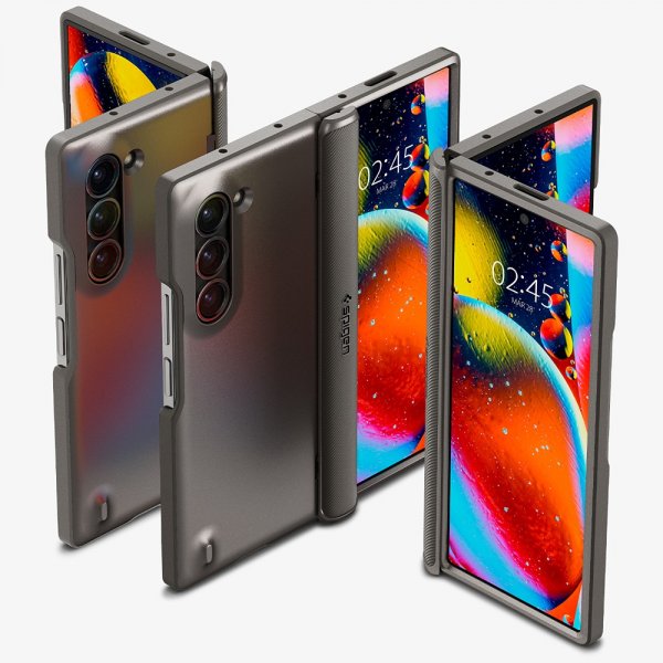 Spigen Samsung Galaxy Z Fold 6 Suojakuori Slim Armor Pro Gunmetal