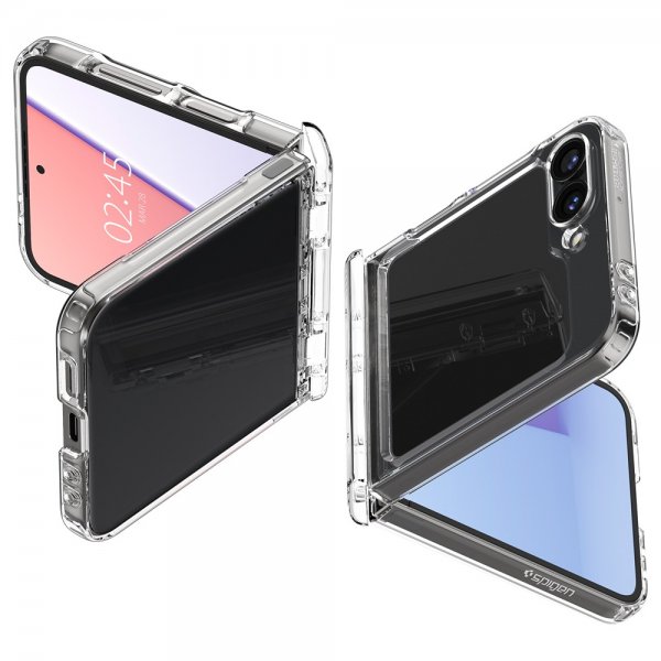 Spigen Samsung Galaxy Z Flip 6/Flip 7 FE Ultra Hybrid Pro Crystal Clear -suojakuori