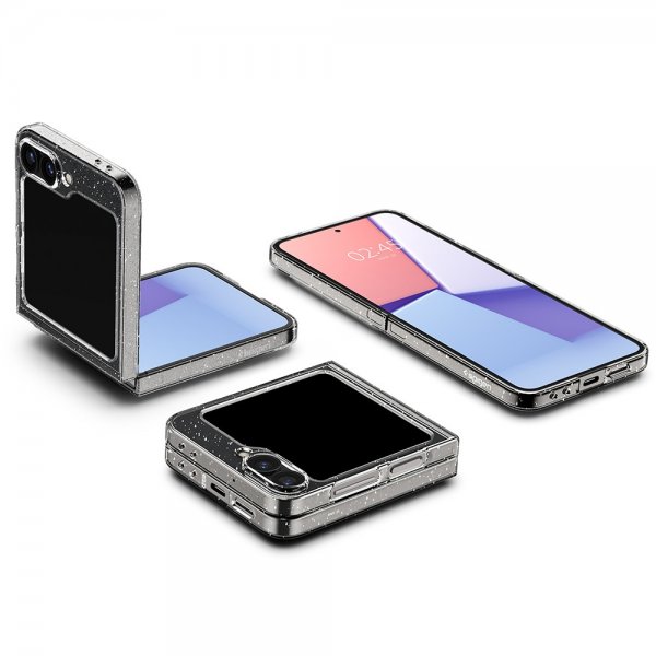 Spigen Samsung Galaxy Z Flip 6/Flip 7 FE Air Skin Glitter Crystal Quartz -kuori