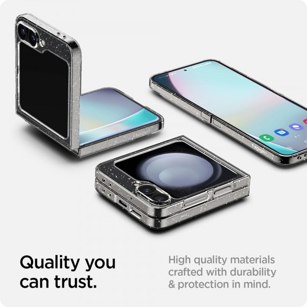 Spigen Samsung Galaxy Z Flip 6/Flip 7 FE Air Skin Glitter Crystal Quartz -kuori