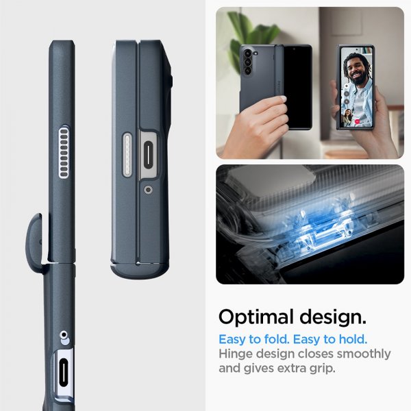 Spigen Samsung Galaxy Z Fold 6 Suojakuori Slim Armor Pro Metal Slate