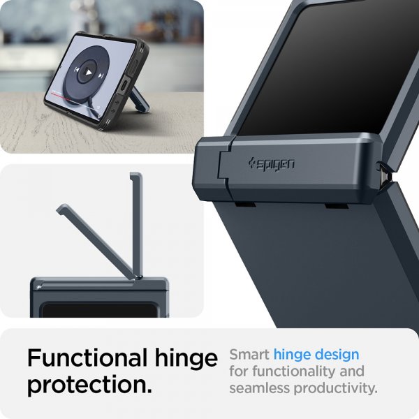 Spigen Samsung Galaxy Z Flip 6/Flip 7 FE Suojakuori Tough Armor Pro Metal Slate
