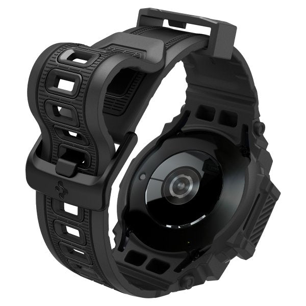 Spigen Samsung Galaxy Watch 7 44mm Ranneke ja Suojakuori Rugged Armor Pro Mattamusta