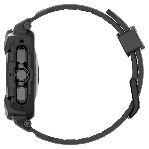 Spigen Samsung Galaxy Watch Ultra -ranneke ja -kotelo Rugged Armor Pro Matte Black
