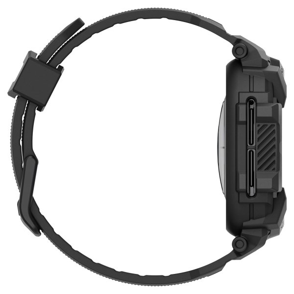 Spigen Samsung Galaxy Watch Ultra -ranneke ja -kotelo Rugged Armor Pro Matte Black