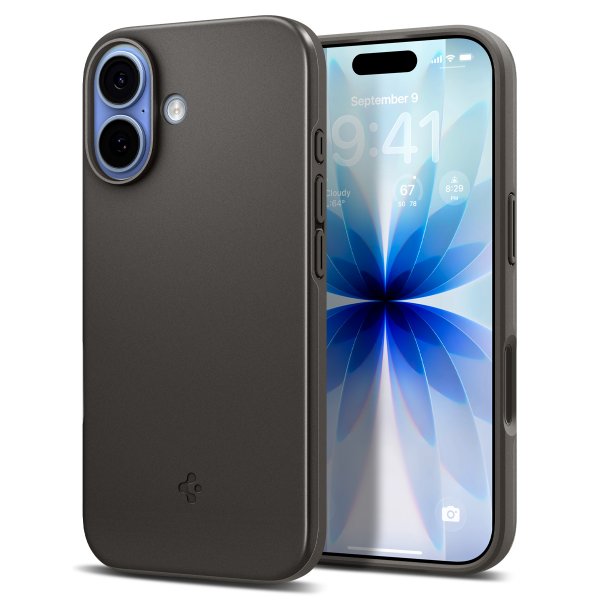 Spigen iPhone 17 -kuori Thin Fit MagFit Gunmetal