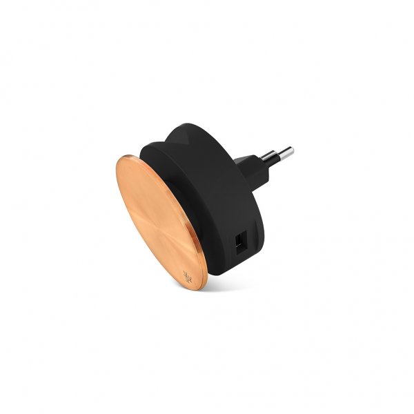Usbepower AERO MINI Luxury Edition Laturi jalustalla ja johtokelalla Kupari