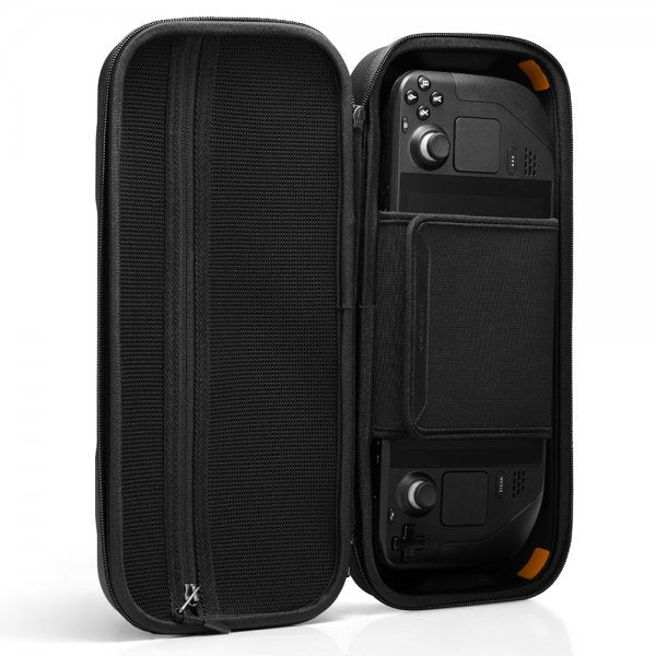 Spigen Steam Deck/Steam Deck OLED -kotelo Rugged Armor Pro Pouch, musta